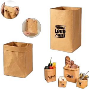 Washable Kraft Paper Bags