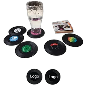Retro CD Record Coasters