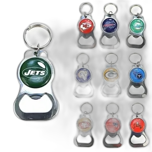 Metal Round Bottle Opener Keychain