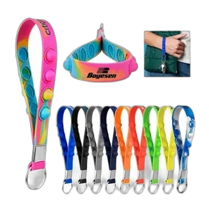 Silicone Push Pop Keychain
