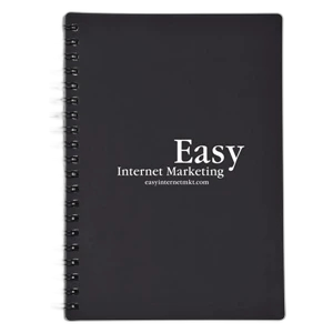 Spiral Notebook with PVC Cover And Cardboard Back