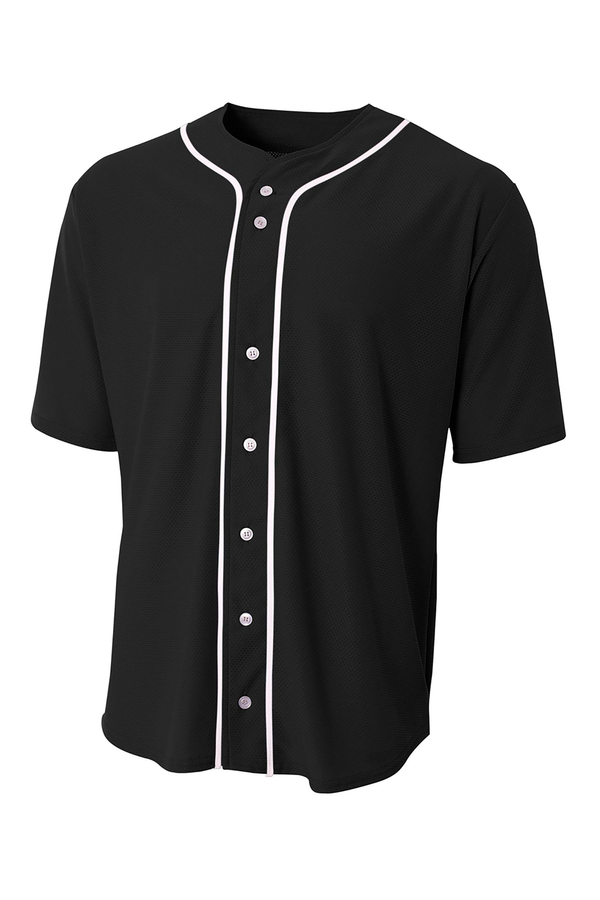 A4 A4 Short Sleeve Full-Button Baseball Top A4N4184