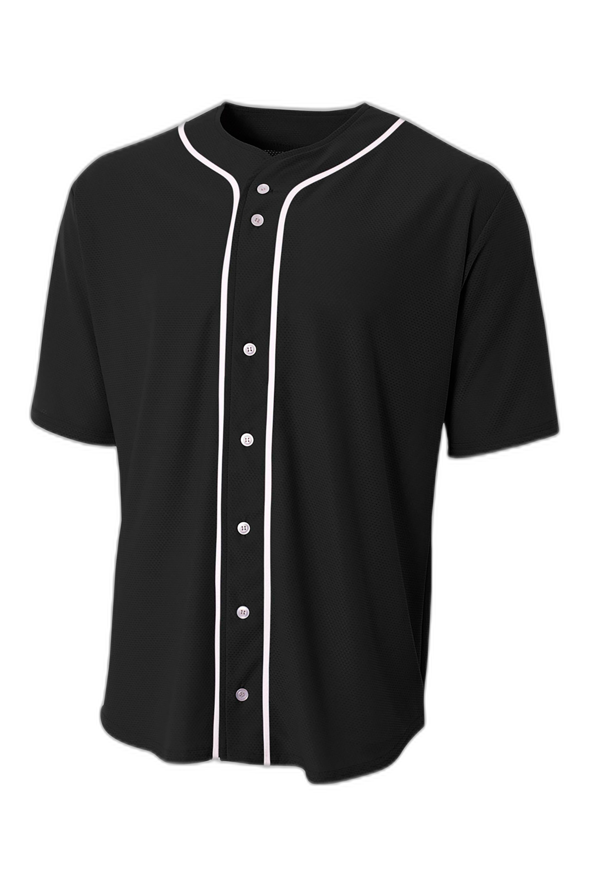 A4 A4 Short Sleeve Full-Button Baseball Top A4N4184